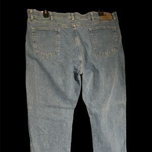 Wrangler Comfort Flex Fit Blue Jeans 42 X 29 Light Wash Straight Stretch NWOT